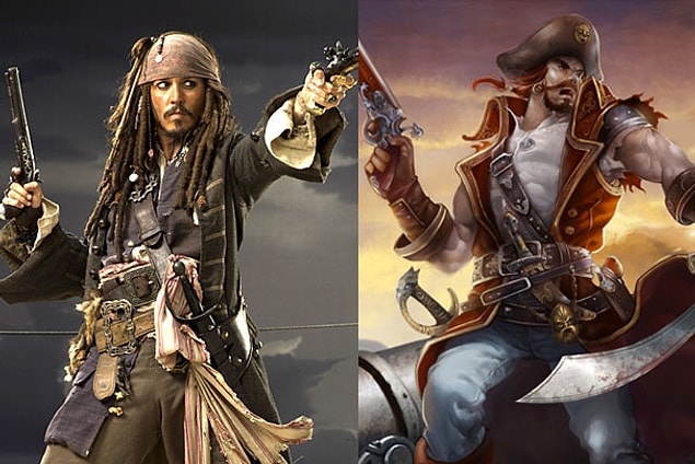 11. Johnny Depp - Gangplank
