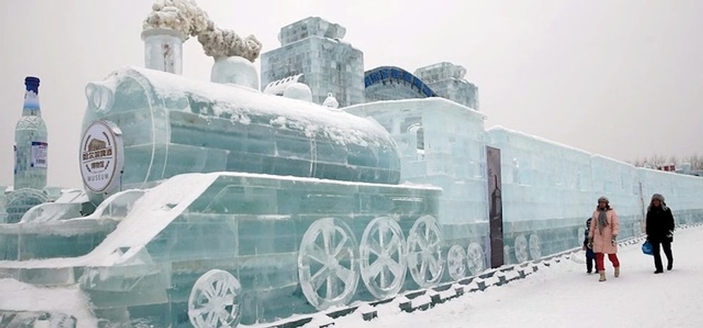 Uluslararası Buz ve Kar Festivali'de Sergilenen Birbirinden İnanılmaz 26 Buzdan Tasarım