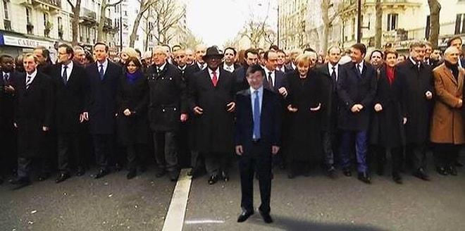 Ahmet Davutoğlu'nun Önderlik Ettiği Paris Yürüyüşünden 15 Caps