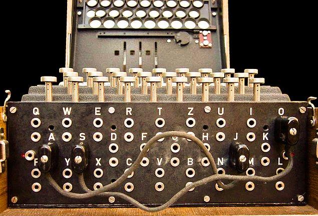 During the war, Nazis communicate via encrypted messages, which they create by using a machine called Enigma.