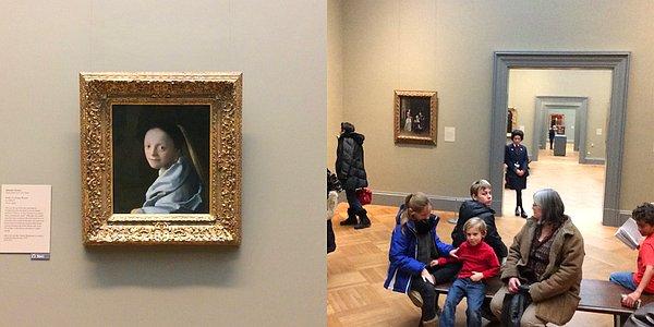 10. Johannes Vermeer'in tuval üzerine yağlı boya çalışması
