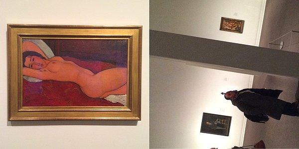 4. Amedeo Modigliani'nin tuval üzerine yağlı boya çalışması