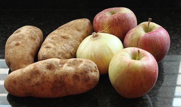 13. Patates, elma ve soğanın tatları aynıdır.