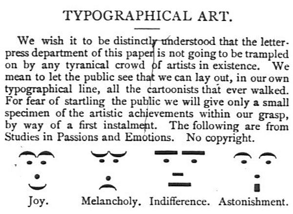 7. Yüz ifadeleri ilk kez 1881 yılında kullanıldı.