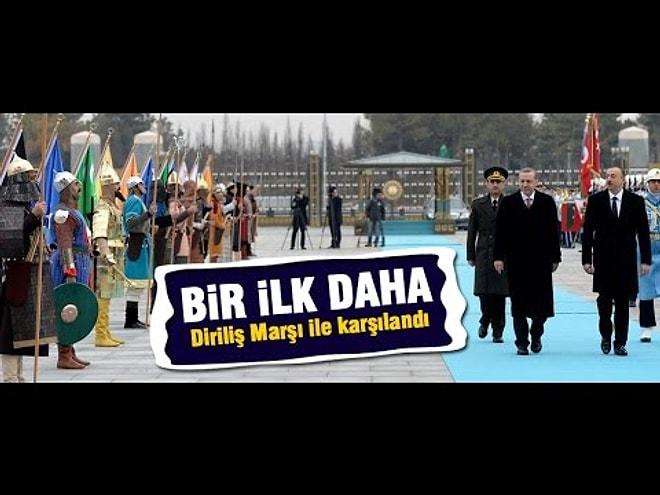 Cumhurbaşkanı Erdoğan, İlham Aliyev'i Dombra ve Diriliş Ertuğrul Müzikleriyle Karşıladı!