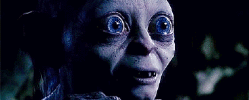 Smeagol bildiğin Gollum'a dönüşmüştür.