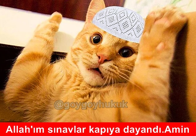 Sınavlar yaklaştıkça dualar tamamen sınavlara yönelik olur :)