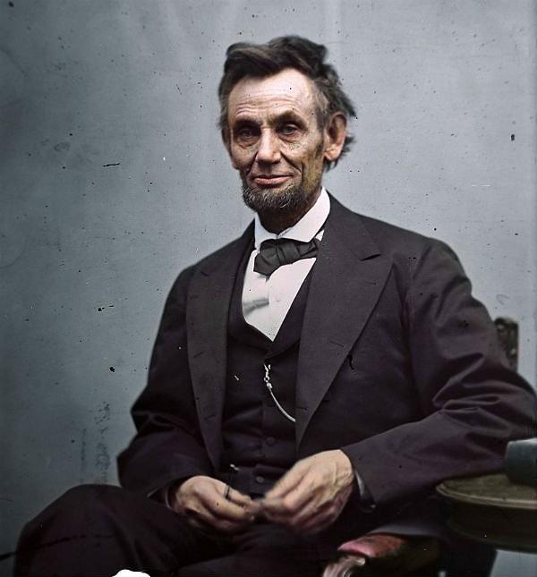 1. Abraham Lincoln, Amerika Birleşik Devletleri Başkanı (1865)