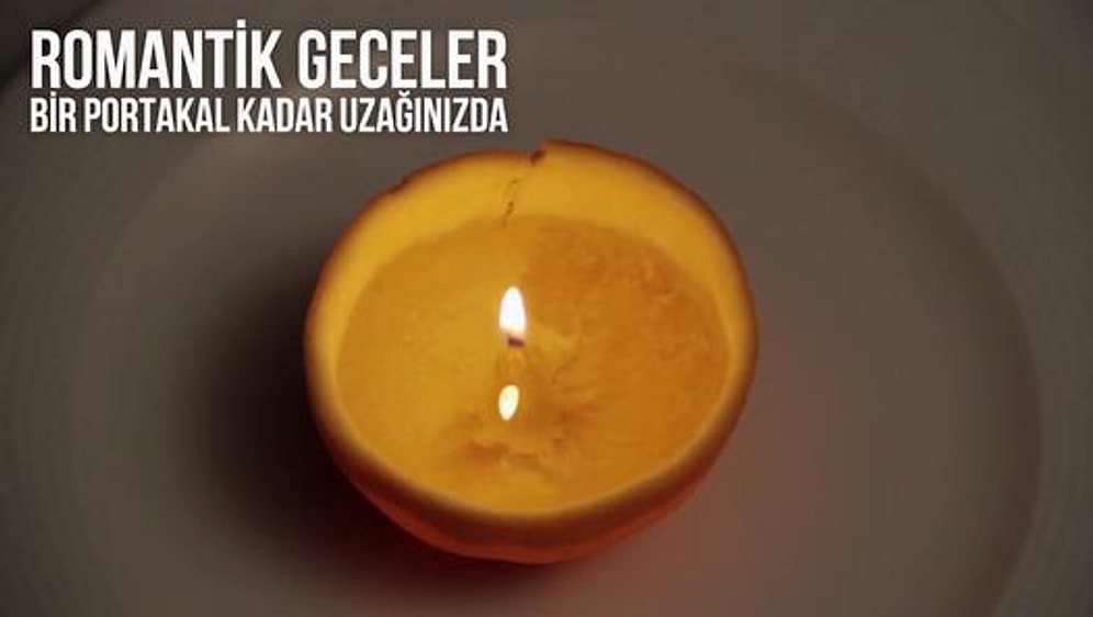 Portakal Kabuğundan Mum Nasıl Yapılır?