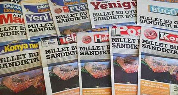 4. En az 5 gazete "milli iradeye sabotaj" manşetiyle çıkardı.