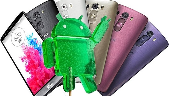 LG G3 İçin Lollipop Türkiye'de