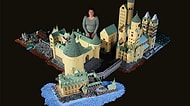 400.000 Lego Taşı Kullanarak Hogwarts Cadılık ve Büyücülük Okulu'nun Modelini Çıkaran Hırslı Kadın
