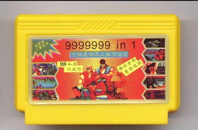 4. Bir kasetin içinde 999.999 oyun olduğu kandırmacası yeterince tecrübe edilmiştir.