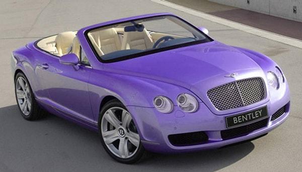 O'na mor renkli bir Bentley armağan edin!