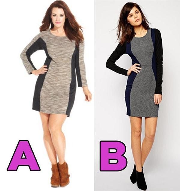 10. İkisi de çok şık olmasına rağmen aralarında büyük bir fiyat farkı var. Hangi elbise daha pahalı?