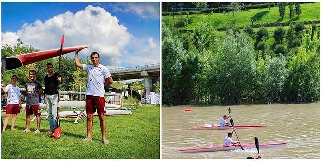 10. Karabük Üniversitesi sportif faaliyetlere önem verir, yaza doğru üniversitenin önündeki nehirde su sporları yapılır