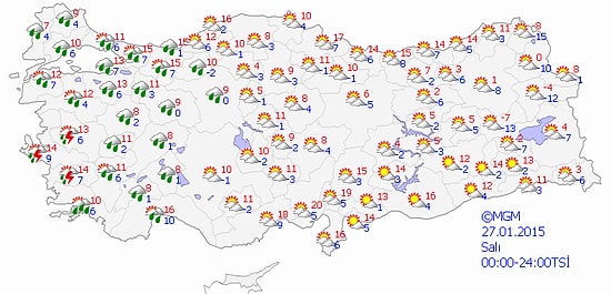 Meteoroloji'den Kuvvetli Yağış Uyarısı