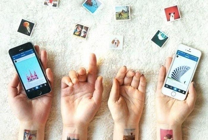 Instagram fotoğraflarınızı geçici dövmeye dönüştürün
