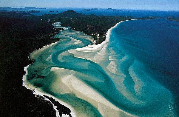 8. Whitehaven Beach - Whitsunday Adası, Avustralya