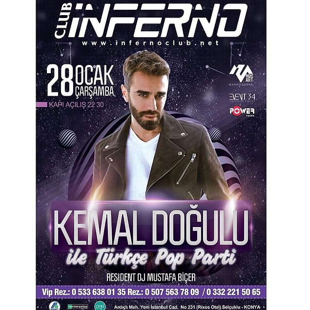 Sahne aldıkları yerin reklamları