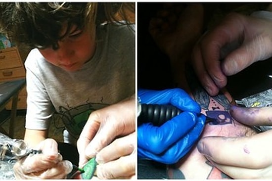 Oğlunun Çizdiği Resimleri Vücuduna Dövme Yaptıran Yaratıcı Babanın Mükemmel Projesi