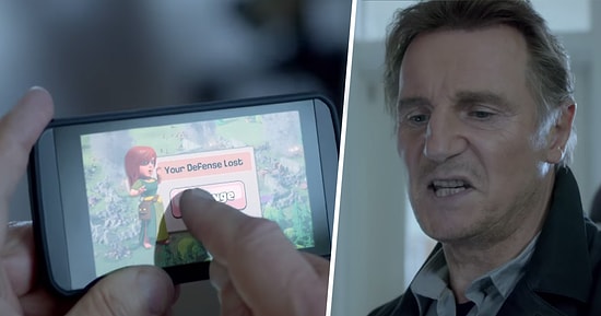 Liam Neeson'lı Clash of Clans'ın Super Bowl Reklamı