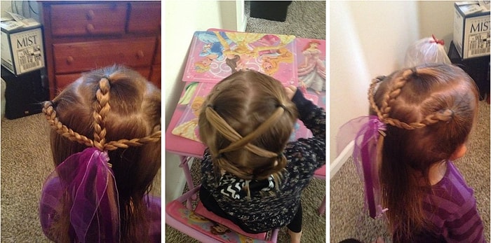 Kızının Saçını Yapamadığı İçin Üzülüp, Eğitim Alan Yalnız Babanın Gülümseten Hikayesi