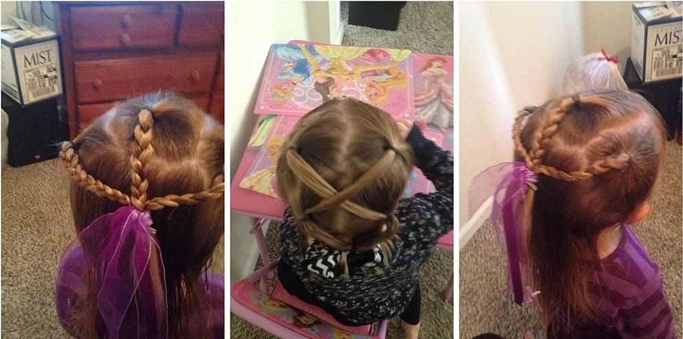 Kızının Saçını Yapamadığı İçin Üzülüp, Eğitim Alan Yalnız Babanın Gülümseten Hikayesi