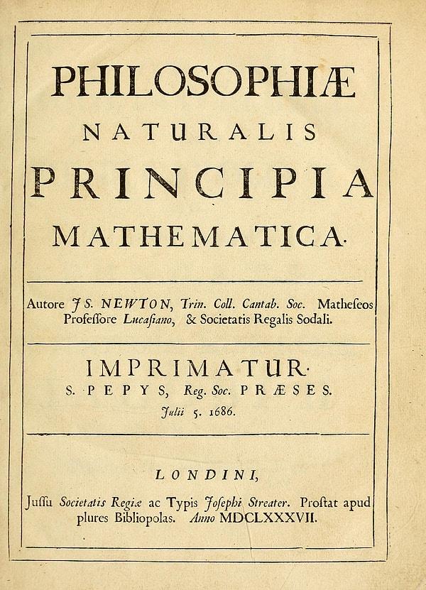 2. Doğa Felsefesinin Matematiksel İlkeleri - Isaac Newton