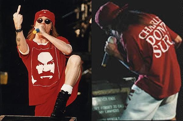 Axl, Charles Manson isimli ünlü seri katilin çok büyük bir hayranıdır ve Türkiye 'de ki konserinde manson T-Shirtleriyle dolaşmıştır.