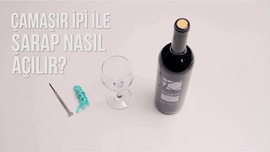 Çamaşır İpiyle Şarap Nasıl Açılır?