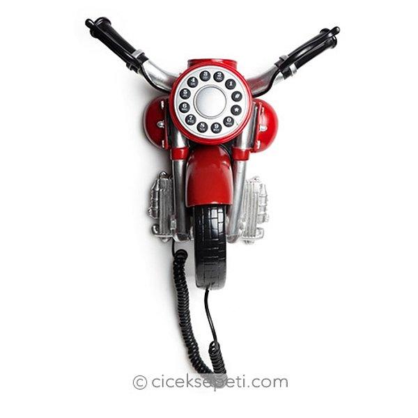 2- Aşk Dolu Konuşmalar için Şık Motorsiklet Tasarımlı Telefon