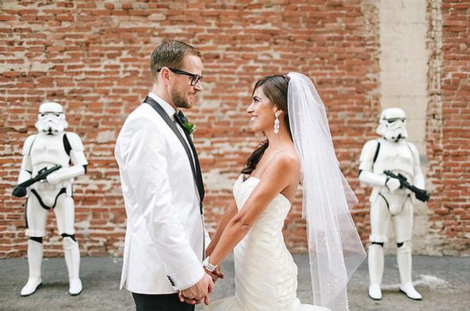 Star Wars Temalı Düğün Yapan Çiftin ''Güç Seninle Olsun'' Dediği Albümü