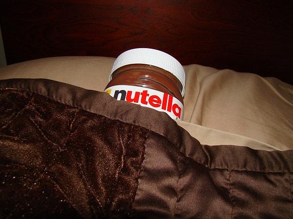 5. Nutella'sız uyuyamayan bu kişi