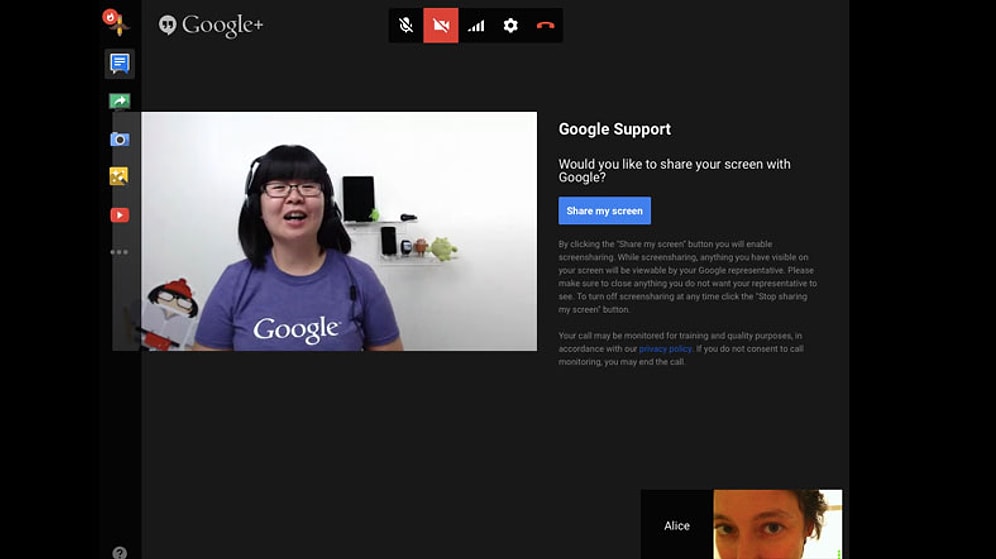 Google'dan Görüntülü Müşteri Hizmetleri