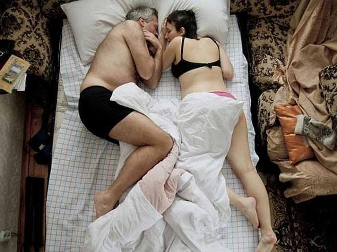 Rus fotoğrafçının bebek bekleyen çiftlerin uyurken çekilmiş iç ısıtan 16 fotoğrafı