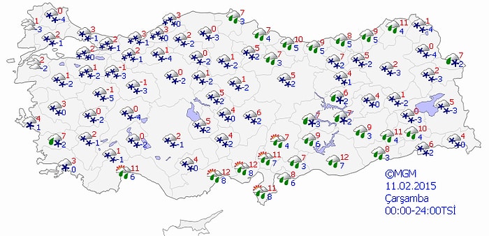 Meteoroloji'nin 'Yoğun Kar Yağışı' Uyarısı Devam Ediyor