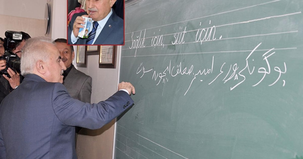 Edirne Valisi Tahtaya Osmanlıca 'Süt İçin' Yazdı