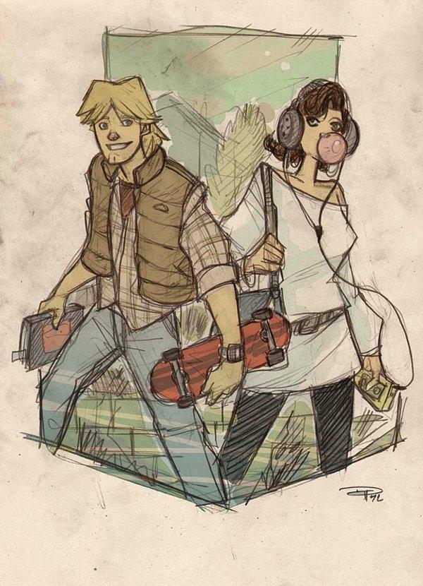 1. Luke & Leia