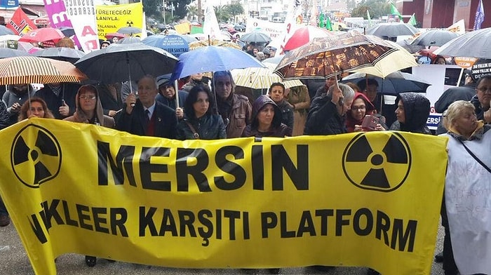 Mersin'de 'Akkuyu Çernobil Olmasın' Mitingi