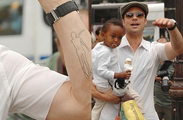 19. Bir başka dövmeli süper baba; Brad Pitt