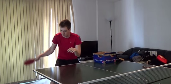 1 Yıl Boyunca Her Gün Masa Tenisi Oynayan Adamın Günden Güne Gelişimi