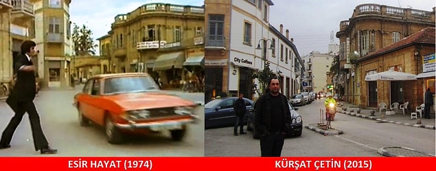 21. Tarık Akan'ın Perihan Savaş tarafından çarpılmasına ramak kala. Yer: LEFKOŞA