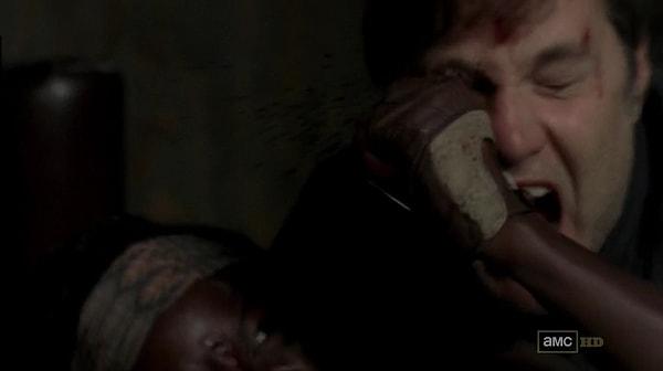 12. Michonne, Vali'yi yaraladığı an