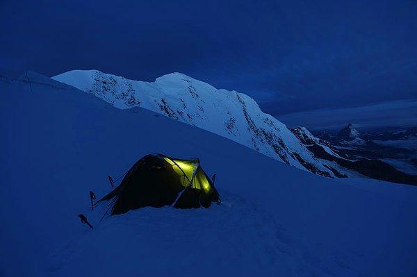 11. Gorner Buzulu, 3950,m Valais Alpleri, İsviçre