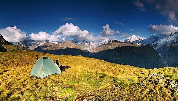 16. Hochbalmen, 2,600m Valais Alpleri, İsviçre