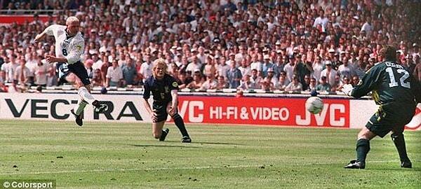 3. Gascoigne'in Euro 1996'da İskoçya'ya attığı meşhur gol