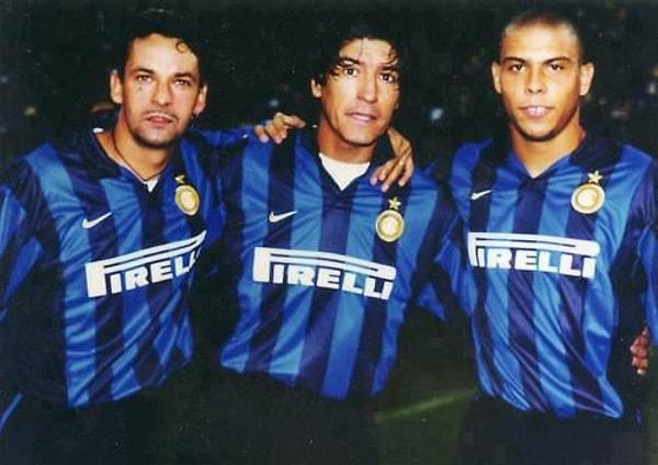 11. Roberto Baggio, Ivan Zamorano ve Ronaldo'nun Inter'de birlikte oynadığı günler
