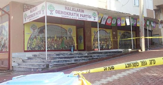 HDP'nin Darıca İlçe Binası Kurşunlandı