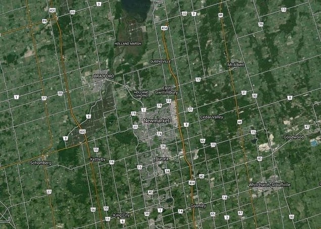 Google Maps'te Newmarket Sağlık Merkezi yazınca çıkan sonuç bu.